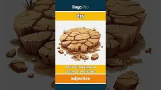 🇬🇧 Dry Meaning : Flash Card : Learn English Vocabulary