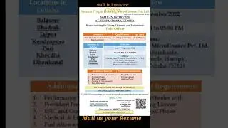 swarna pragati microfinance job.. walk in interview ODISHA