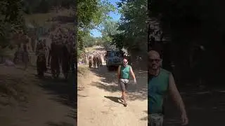 Very Old Tatra Truck is Never too Tired to Collect Garbage at Ozora Festival 2024