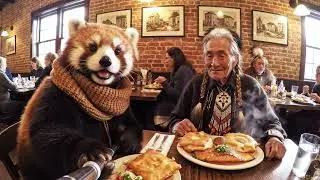 Red Panda Discovers Niagara Falls Ancient Legends