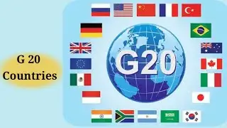 G 20 Countries |  List of Countries Member of G20 | Learn G20 Countries with Flags