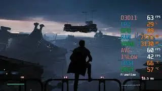 GeForce GTX 1650 -- AMD Ryzen 5 5600G -- Тест FPS в Star Wars Jedi Fallen Order