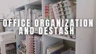 OFFICE + CRAFT ROOM ORGANIZATION | DESTASH | THE CURVY PLANNER