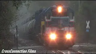 Rocking! Out Of Storage Tank Cars EB On the Aberdeen & Rockfish W/400 GP38 & Ex-DME 4002 GP40-2 