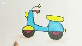 How to draw a bike.easy bike drawing for beginners.bike drawing step by step.. 
