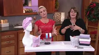Aquis Lisse Luxe Hair Drying Towel and Hair Clip on QVC