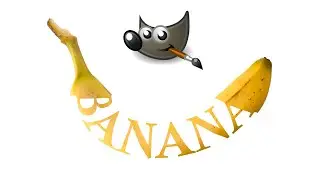 Banana Text Effect in GIMP
