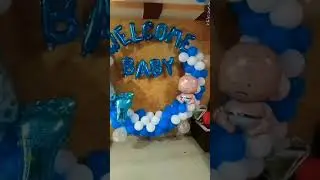welcome baby boy balloon decoration ideas#shorts