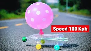 Balloon Powered Car Using Bottle & Straw | Easy Science Project #balloonexperiment #ballooncar