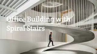 The office building was designed with a spiral ramp instead of stairs