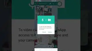 To video call allow WhatsApp access to your microphone and camera//WhatsApp video calling problem#