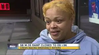 SB M-39 ramp closed to EB I-96