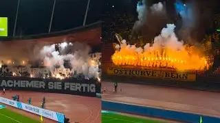 Pyro Young Boys Fans & Zurich Fans at Stadion Letzigrund | FC Zürich vs BSC Young Boys 2:3
