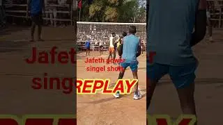 jafeth volleyboll tournament //at tikri nua sai //jafeth power full singel hand short //no retourn