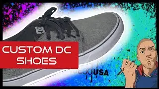 CUSTOM SKATE SHOES 👟 👟 👟 DC SHOES CUSTOMIZED