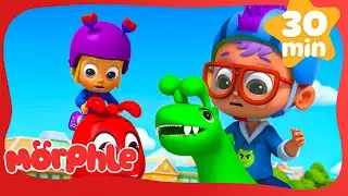 Magic Pet Dino Race | Morphle | Superhero Cartoon for Kids | Moonbug Kids