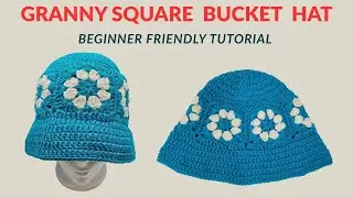 Crochet Your Own Bucket Hat 🌸 (Easy Tutorial) / Step-by-Step Beginner Friendly