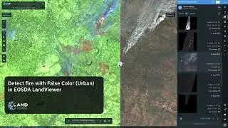 Detect fire with #FalseColor (Urban) in EOSDA LandViewer