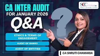 🔥 CA Inter Audit Jan 2026 Q&A | Ethics, Banks Audit & Entities Audit Simplified in 30 Mins!