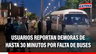 🔴🔵 Callao: Usuarios reportan demoras de hasta 30 minutos por falta de buses