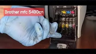 czyszczenie niedrożnej zapchanej głowicy w drukarce brother mfc 5490cn