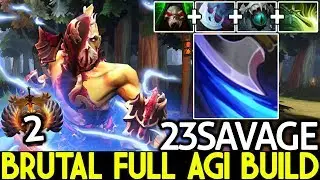 23SAVAGE [Anti Mage] Brutal Full Agi Build No Battle Fury 7.22 Dota 2