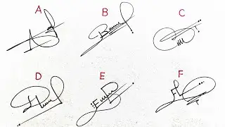 How to signature your name | Sign your name | Signature tips | Autograph | Design