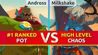 GGST ▰ Andross (#1 Ranked Potemkin) vs Milkshake (Happy Chaos). High Level Gameplay