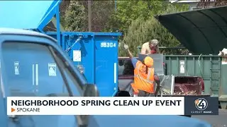 Neighborhood spring clean up event