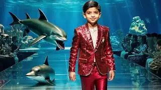 Cute Fashion Show! #cute #kids #ramp #dolphin #animals #ytshorts #funny #youtubeshorts #viralvideo