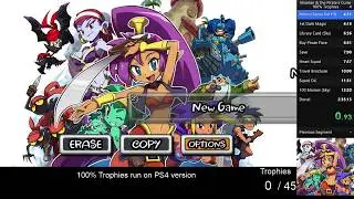 Shantae and the Pirate's Curse - Platinum Trophy Speedrun in under 2:20:00