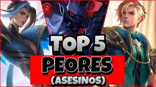 TOP 5 LOS PEORES ASESINOS EN EL META ACTUALMENTE | Los Heroes de Daño SIN Daño