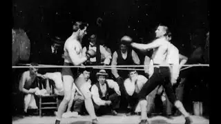 BOXING MATCH FROM 1894 &mdash; James Corbett vs Peter Courtney