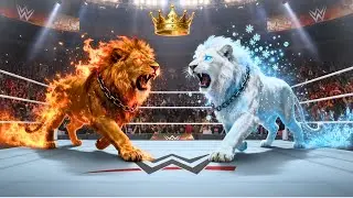 🦁Fire Lion vs Ice Lion &ndash; You Won&rsquo;t Expect This Ending!  CGI Animal Fight 4K