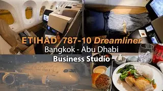 Etihad 787-10 Dreamliner Business Studio, Bangkok - Abu Dhabi