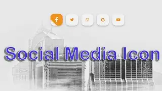 Social media icons with html css | How to create social media icon with css | Social media buttons