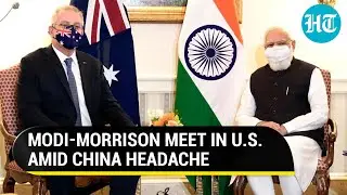 Modi in USA: With AUKUS cloud over Quad, PM meets Australia's Morrison to talk defence, trade
