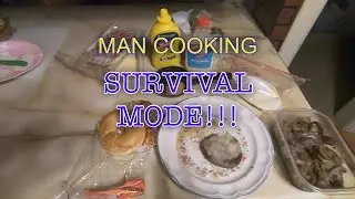 Man cooking. SURVIVAL MODE!! #mancooking