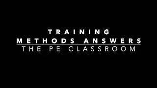 Edexcel GCSE PE - Training Methods & Fitness Classes Answers