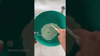 How I make glass clay #glass #glassart #fusedglass