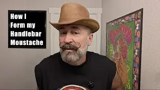 How I form my Handlebar Moustache