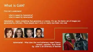 Generative Adversarial Networks - GAN, Deep learning, AI, ML