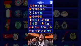 Teams for each country in UEFA Champions League 2025-26!🏆⚽ #championsleague