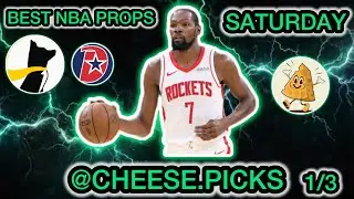 BEST NBA Player Props for Saturday 1/3 - BEST NBA PROPS TODAY!
