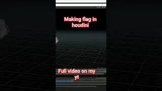 making flag in houdini with static mesh #houdini #houdinitutorial #vfx