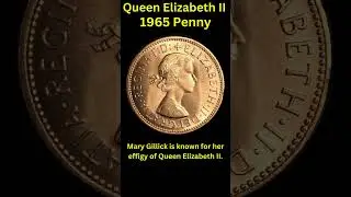 1965 Queen Elizabeth II Penny  without 'BRITT:OMN' #coin #coinage #coins #money #coinhistory