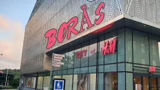 Driving around Bor&aring;s City  Sweden | Virtual Travel | Relaxing Music