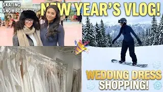 the end of an era | snowboarding, wedding dress shopping, & family time