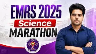 EMRS 2025 Science Marathon 🔥 by Sachin Academy live 3pm | Deepak Sir