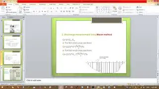 Discharge (Stream flow) Measurement Methods: [ Mid-Section  and Mean-Section Methods ]